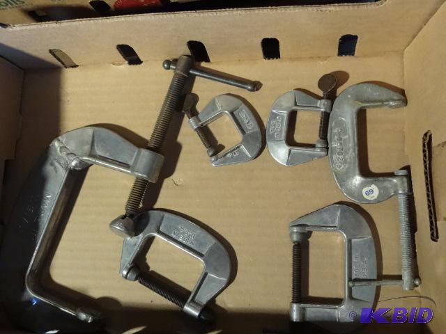 lot 61 image: 6 Aluminum C Clamps...
