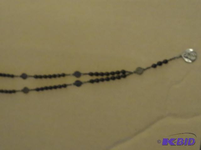 lot 8 image: Rosary Beads Mecklace with Medallion...