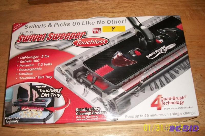 SWIVEL SWEEPER RECHARGEABLE POWER BROOM