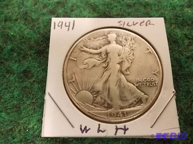 lot 23 image: 1941 Walking Liberty .50...
