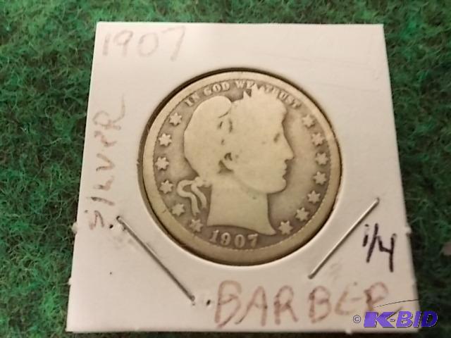 lot 28 image: 1907 Barber .25...