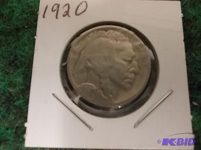 lot 35 image: 1920 Buffalo Nickel Good Date...