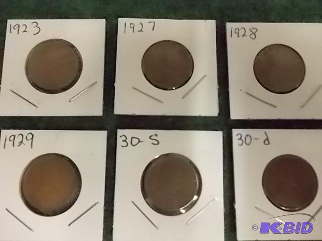 lot 44 image: Set Of 6 Lincoln Cents...
