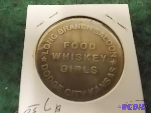 lot 57 image: Brothel Token From The Long Branch Saloon...