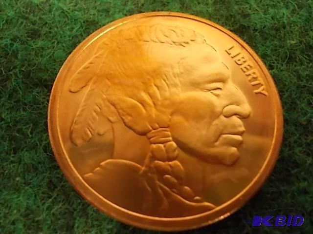 lot 58 image: 1 Oz. Copper Round Commemorative .999 Fine...