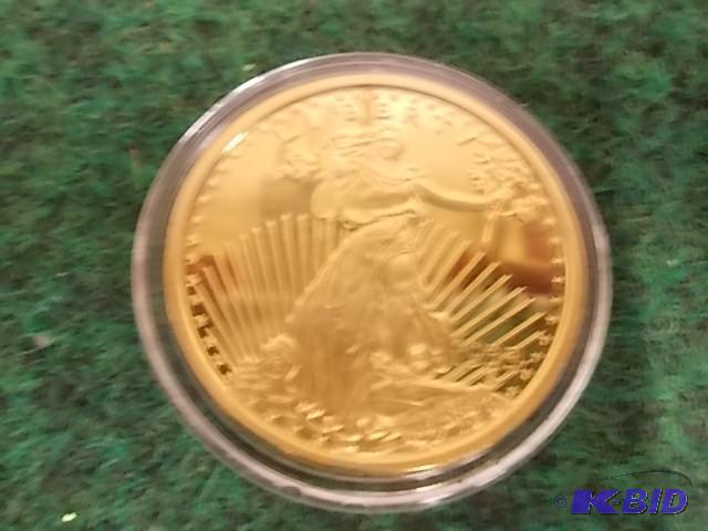 lot 59 image: Copy 1933 St. Gaudens $20 Gold Layered C...