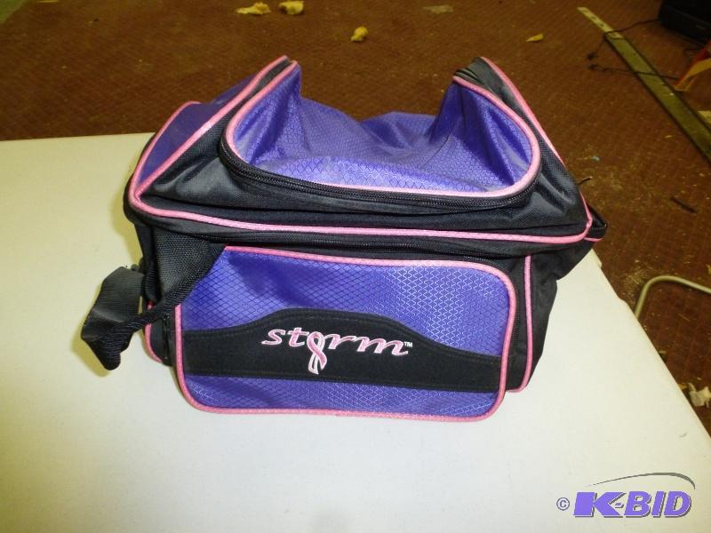 lot 72 image: Storm bowling bag Purple & black canvas ...