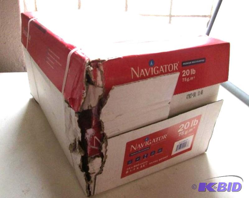 lot 204 image: Navigator 20lb paper case of 10 reams 5000 sh...