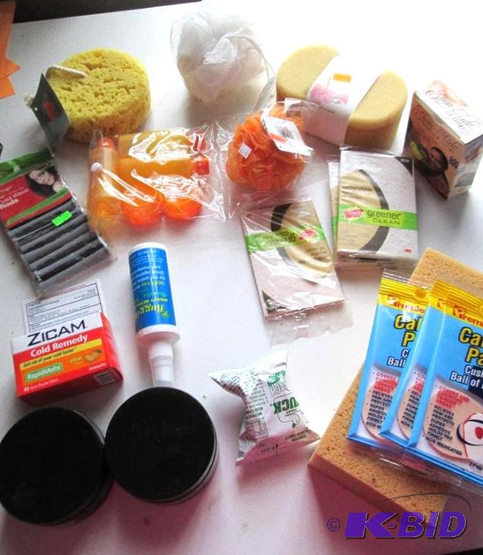 lot 222 image: mixed lot of bathroom and kitchen supplies, a...