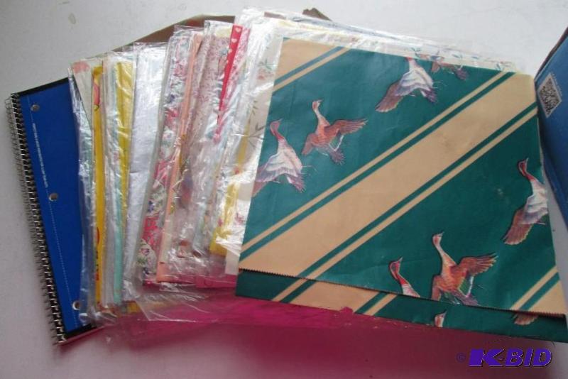 lot 227 image: mixed lot wrapping paper...