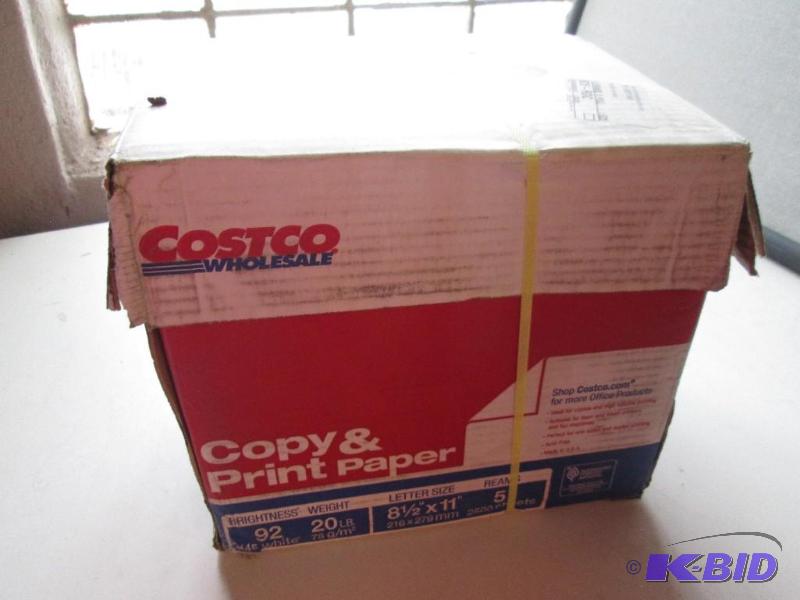 lot 237 image: Costco wholesale 2500 sheets, 8.5 x 11 20lb...