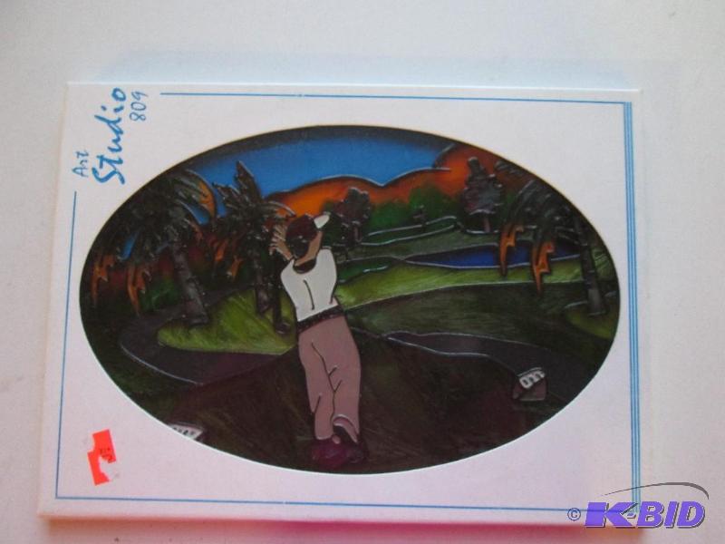 lot 255 image: Art Studio 809 LO 2121 stained glass picture...