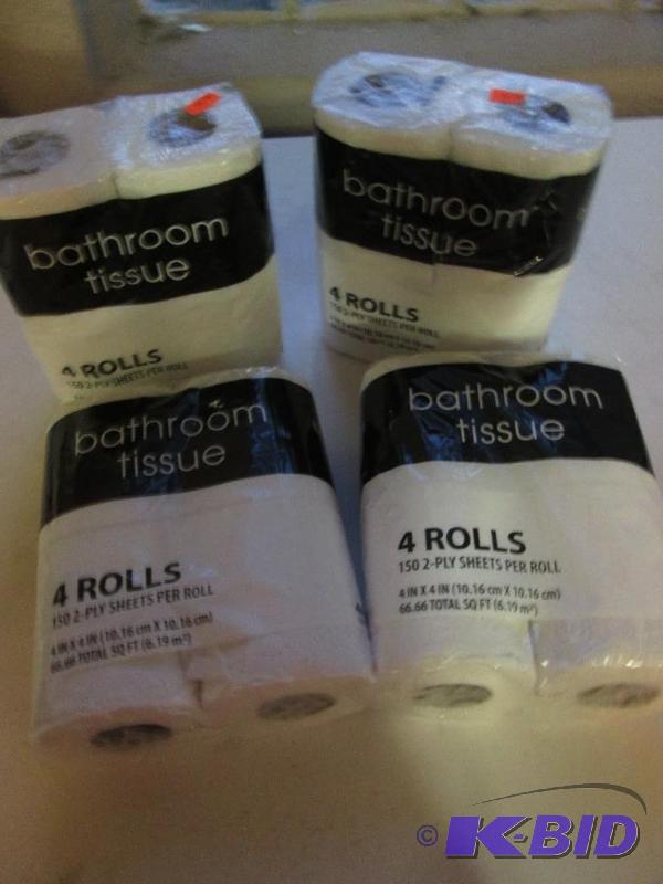 lot 261 image: lot of 4 bathroom tissues 4 rolls per package...