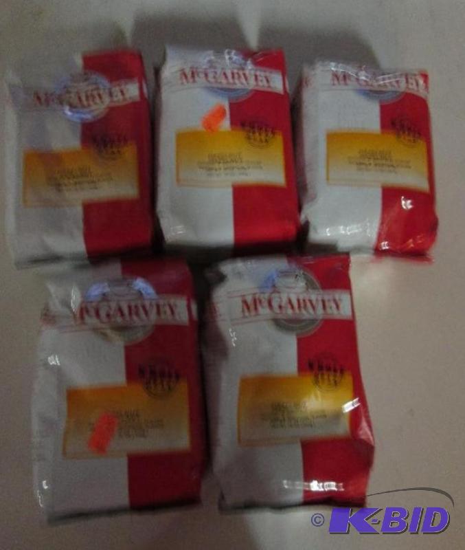 lot 265 image: lot of 5 McGarvey gourmet coffee whole bean c...