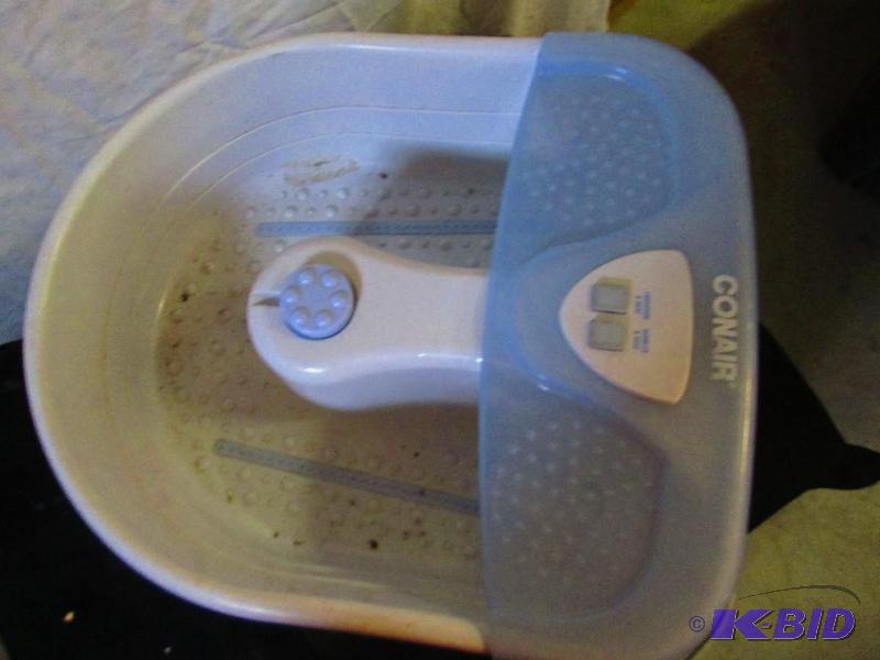 lot 268 image: conair foot spa- used...
