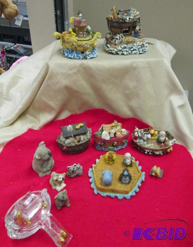 lot 56 image: Noahs Ark figures...