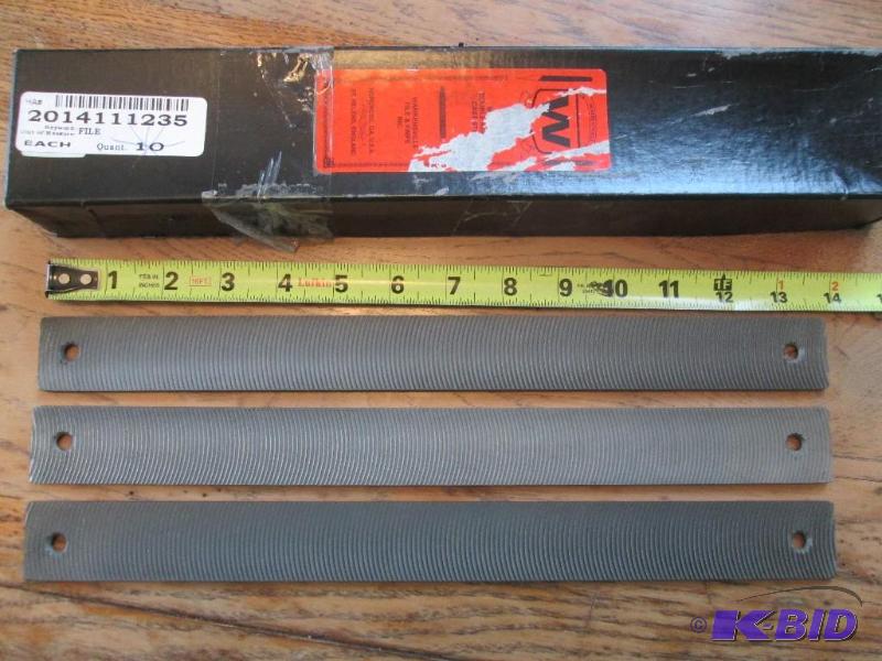 Lot of 3 Warrensville cast steel files, flat ...