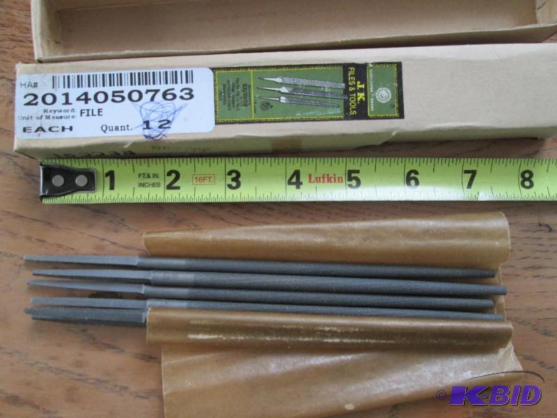 Lot of 6 J. K. Tools round 2nd cut 150 m. m. ...