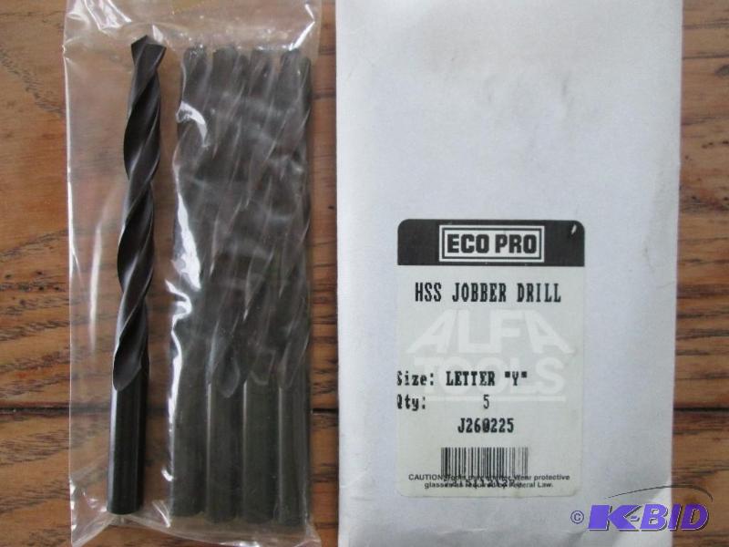 Lot of 5 Eco Pro HSS Jobber drill bits, Size ...