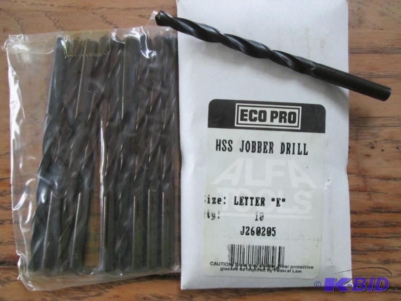 Lot of 10 Eco Pro HSS Jobber drill bits, Size...