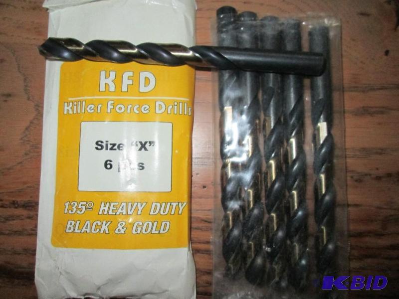 Lot of 6 Killer Force Drills size X heavy dut...