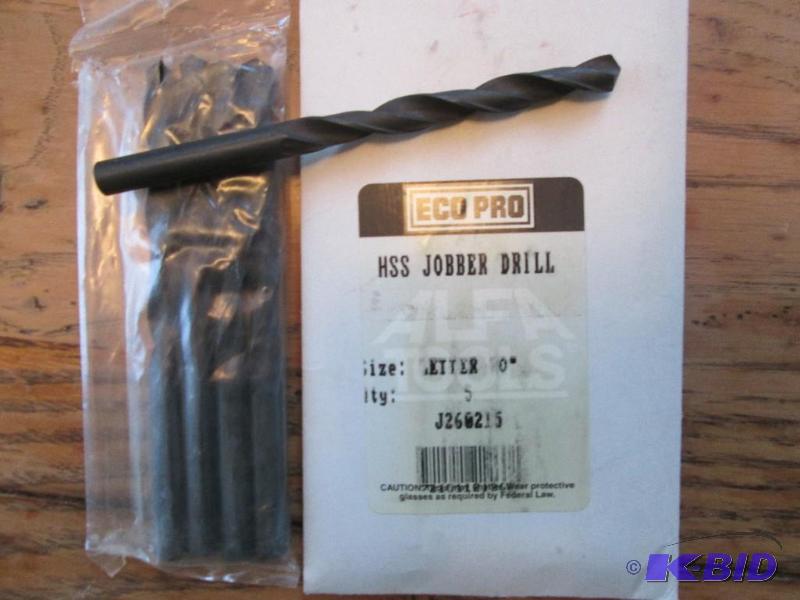 Lot of 5 Eco Pro HSS Jobber drill bits, Size ...
