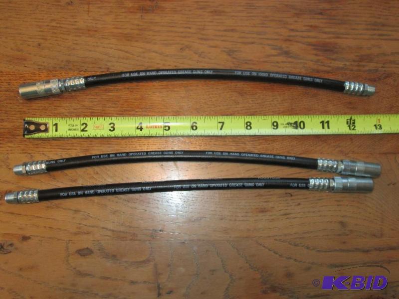 Lot of 3 grease gun flexible necks, 3000 PSI ...