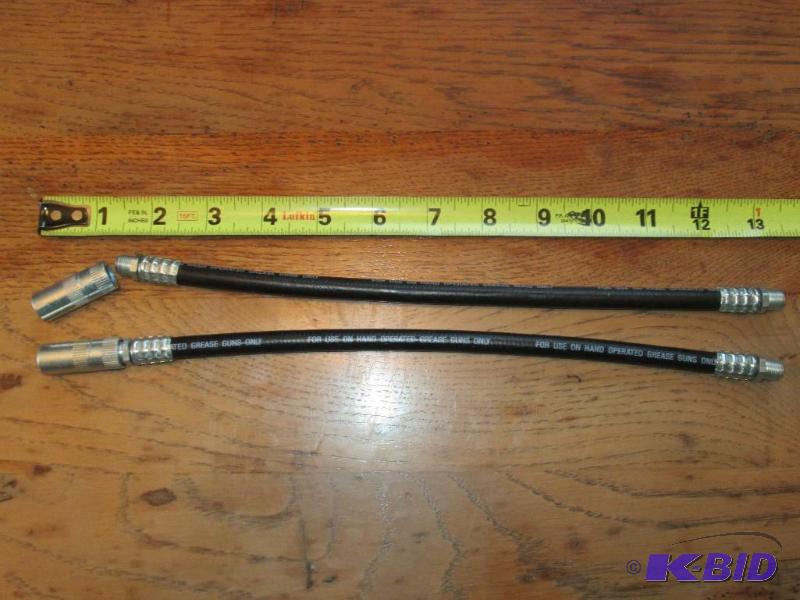 Lot of 2 grease gun flexible necks, 3000 PSI ...