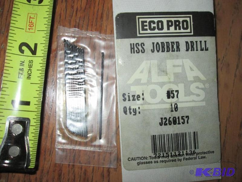 Lot of 10 Eco Pro HSS Jobber drill bits, Size...