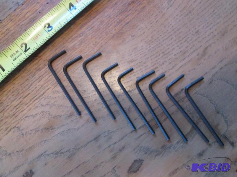 Lot of 9 Stanley Proto 332&quot hex keys, n...