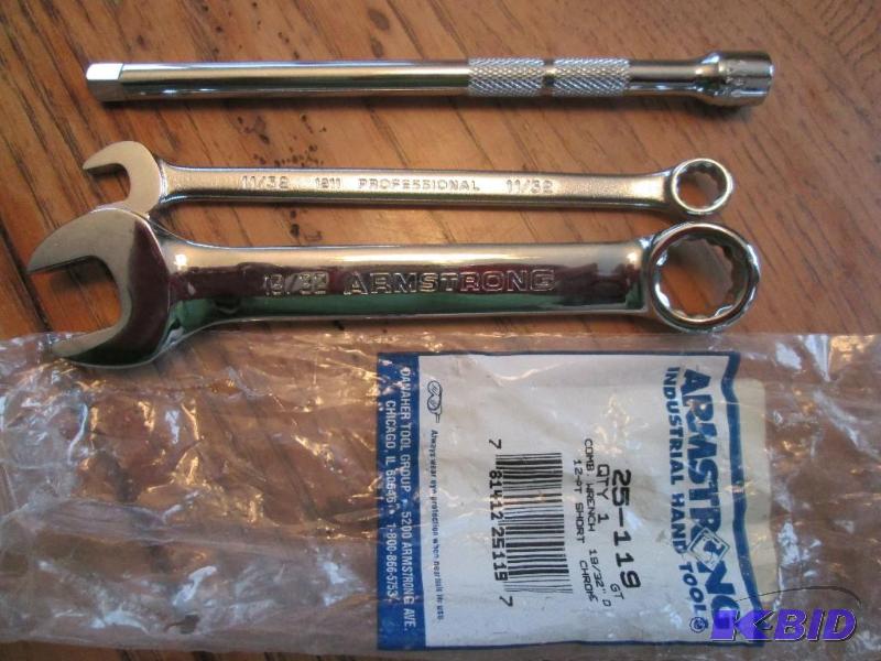Armstrong chrome wrench, 1932 new, Stanley P...