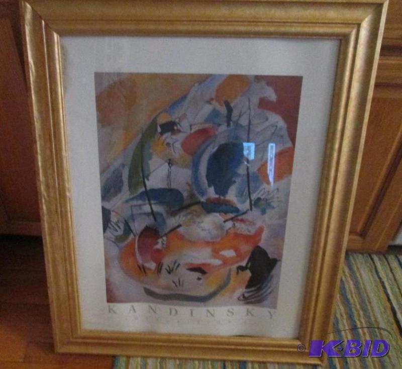 Framed Kandinsky Improvision 31 print 28 x 34...