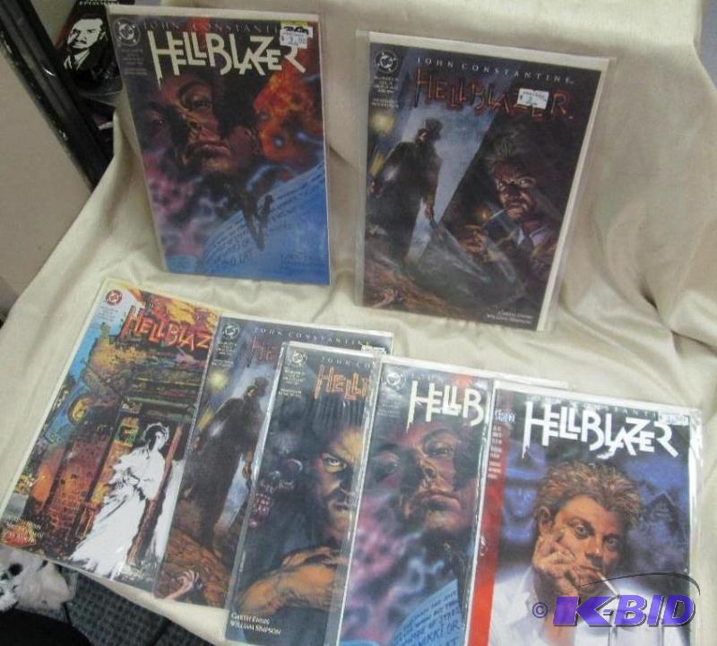 lot 11 image: Qty 7 Hell Blazer- Near mint condition...