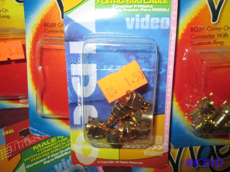 lot 140 image: video crimp on rings all different sizes and ...