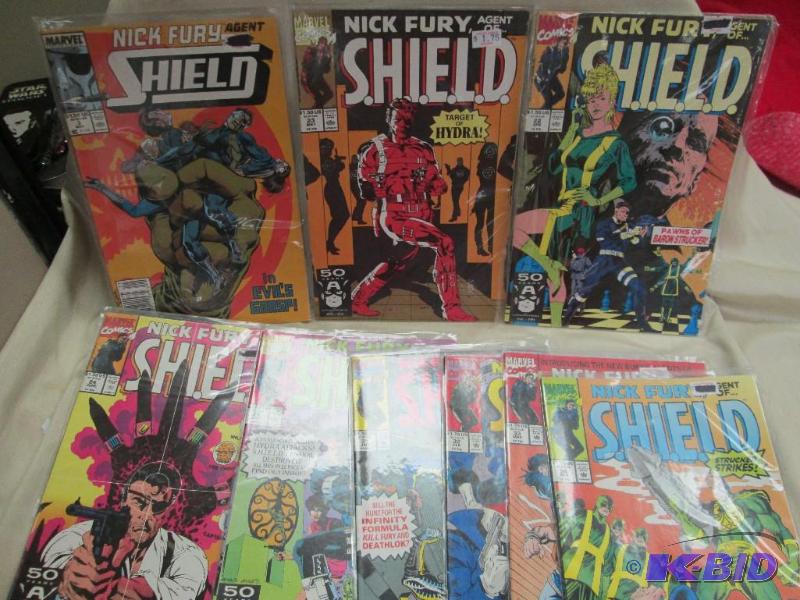 lot 15 image: Qty 9 Shield- Near mint condition...