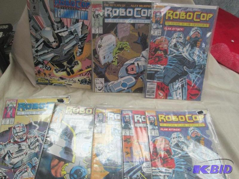 lot 16 image: Qty 8 Robo Cop- Near mint condition...