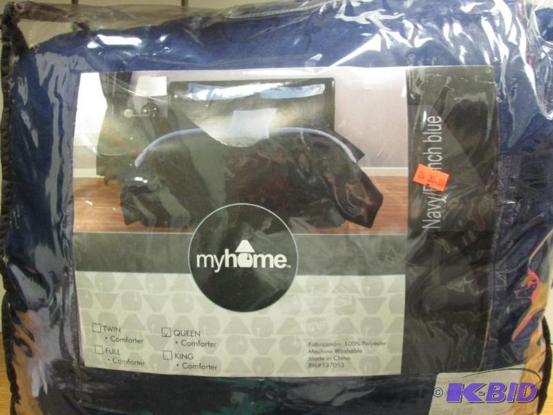 lot 216 image: myhome brand royal blue and light blue two to...