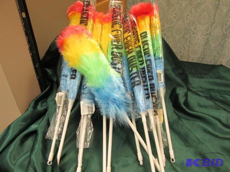 lot 234 image: multi colored plastic fiber duster qty 12...