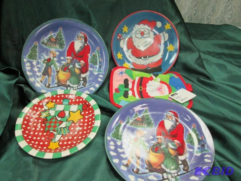 lot 238 image: 4 plates of christmas...