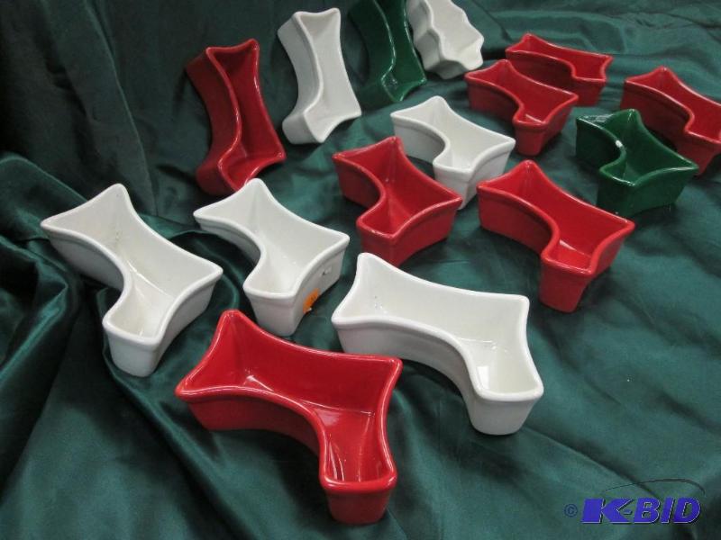 lot 243 image: candy dishes, L shaped...