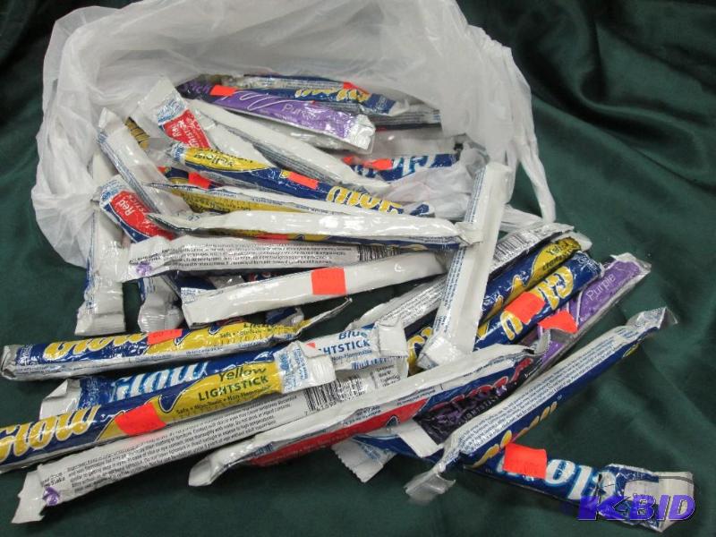 lot 247 image: colored light sticks...