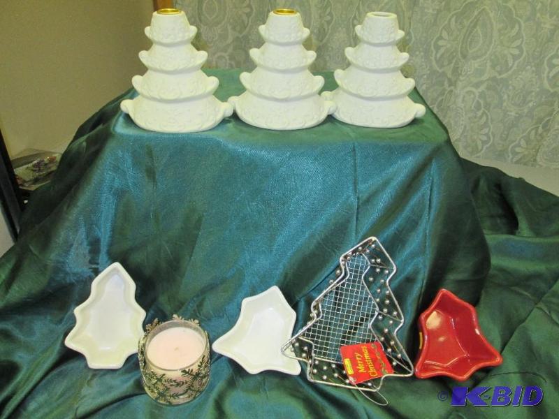 lot 249 image: candle holders and candy dishes...