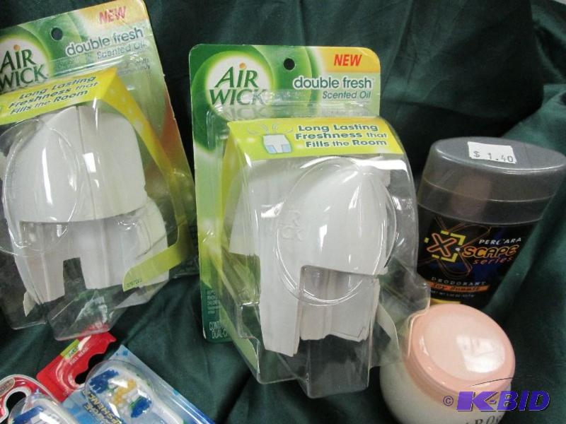 lot 273 image: air wick warmers, mens deoderant, after shave...