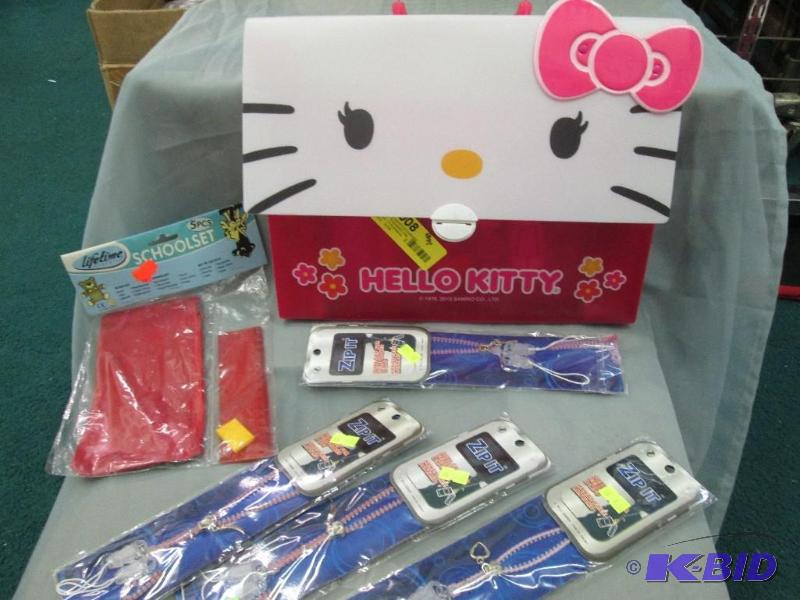 lot 287 image: hello kitty activity box, school set, zipit c...