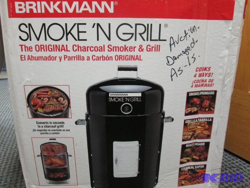 lot 317 image: brinkman smoke n grill. Damaged, dented...
