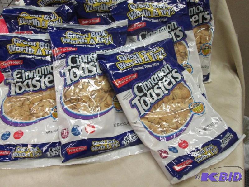 lot 320 image: cereal cinnamon toasters - past sell by date,...