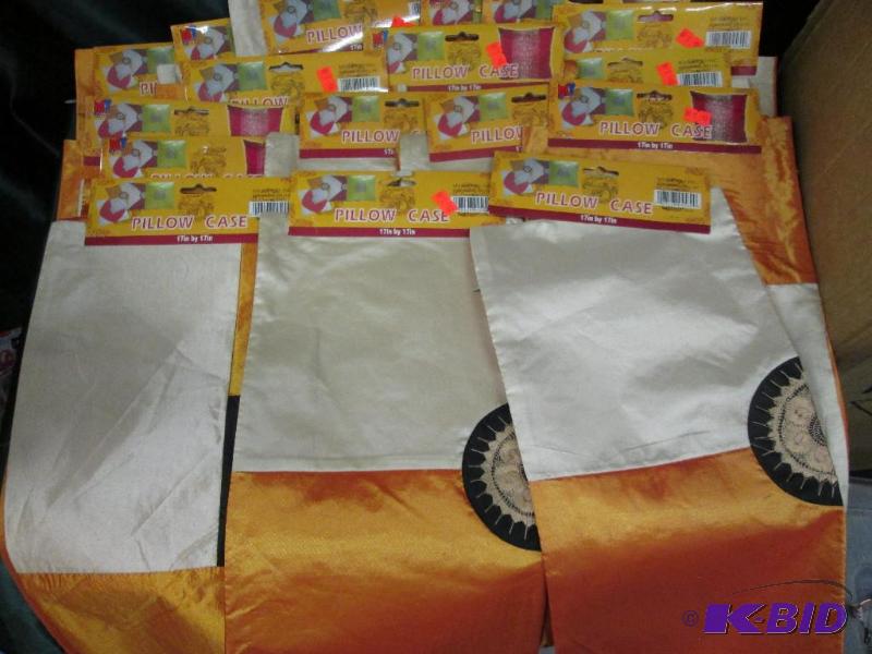 lot 329 image: pillow case 17 pkgs....