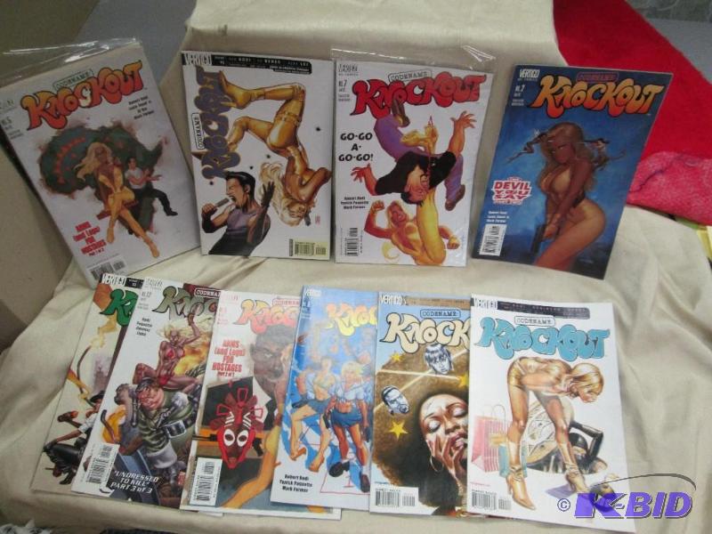 lot 6 image: Qty 10 Knockout- Near mint condition...