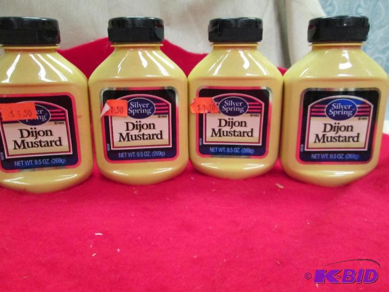 lot 62 image: Qty 4 Silver Spring Dijon Mustard...