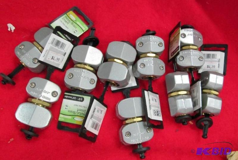 lot 64 image: Qty 9 Green Thumb Heavy Duty MetalBrass Inse...